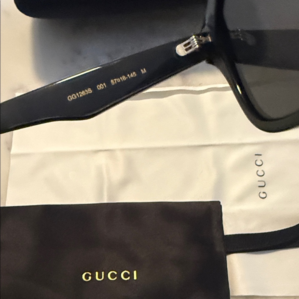 Gucci Dark Gray Sunglasses with Case - Picture 6 of 8